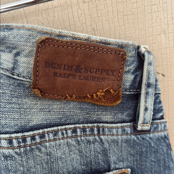 Denim & Supply Ralph Lauren Boyfriend Blue Jeans with Distressed Details - Picture 4 of 8